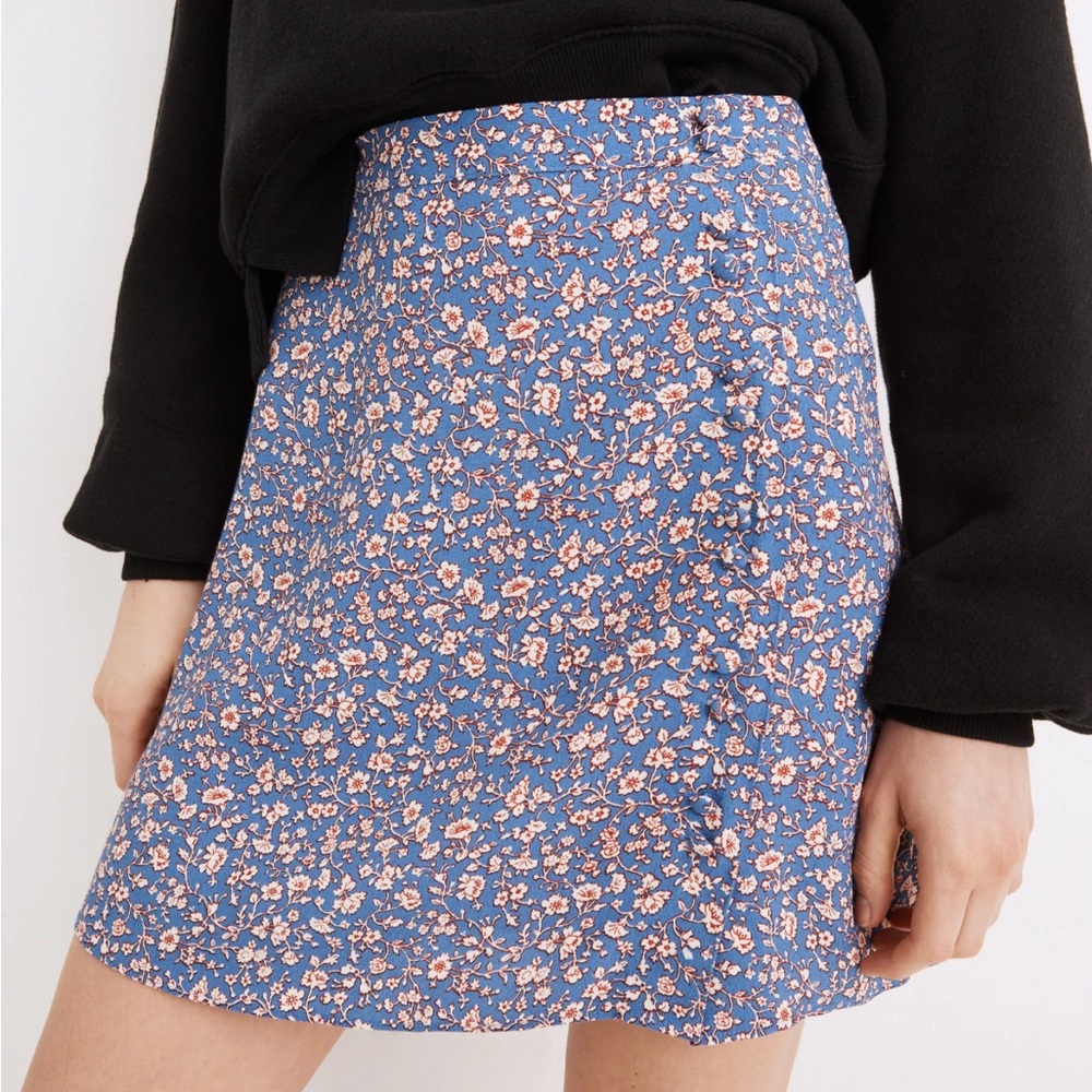 Madewell Floral Mini Skirt